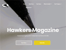 Tablet Screenshot of hawkersmag.com